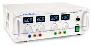 PeakTech® 5995  AC/DC stab. Labornetzgerät 0-30V/0-6A